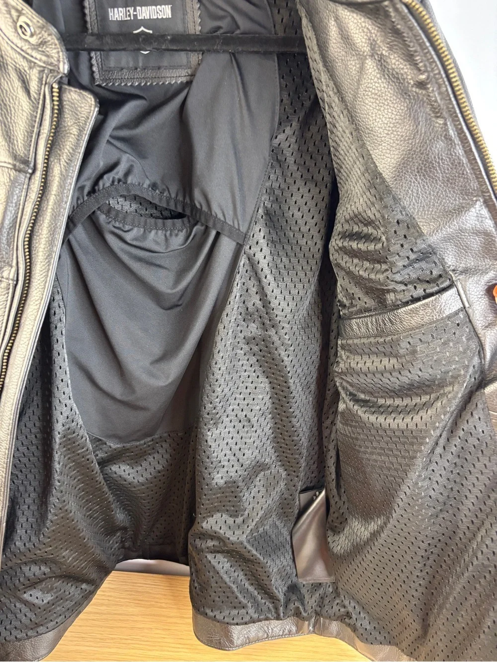 Harley-Davidson Men's Swingarm 3-in-1 Black Leather Jacket‎ Like New!